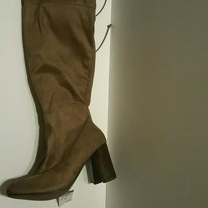 Rue21 Taupe *Suede Look* TALL Over-Knee Boots